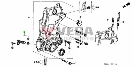 K20A Crank Angle Sensor To Suit Honda Integra Dc5 Civic Fd2 / Ep3 37500Pnb003 Electrical