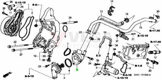 K20A Thermostat Case To Suit Honda Integra Dc5 02-06 Civic Ep3 01-05 19320-Pna-003 Cooling