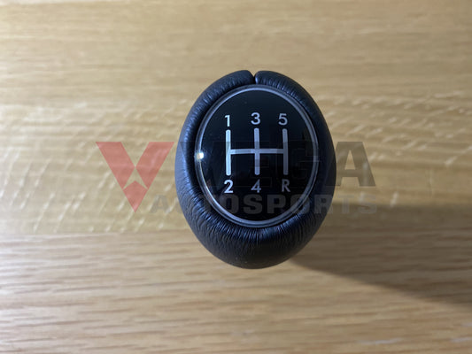 Leather Shift Knob 5 MT to suit Subaru Impreza WRX STi 2008-2020 VA VAB GR GV - Vega Autosports