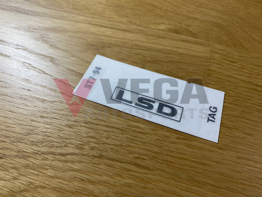 'LSD' Rear Decal Sticker to suit Honda Integra DC2 - Vega Autosports
