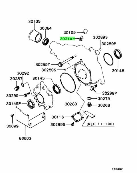 Transfer Case Breather to suit Mitsubishi Lancer Evolution 1 - 9 MB393530