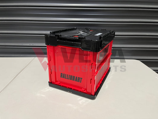 Mitsubishi Ralliart 20L Folding Crate Red/Black Merchanandise
