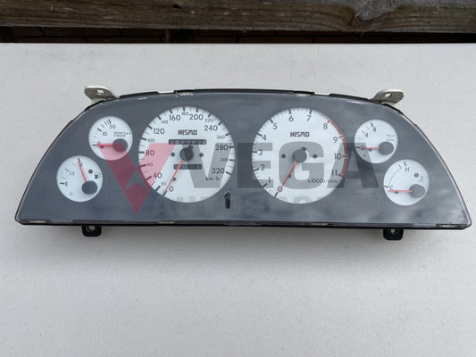 Nismo 320Km/h White Face Cluster And Din Gauge To Suit Nissan Skyline R32 Gtr - Late Model