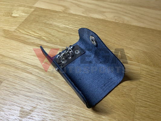 Oem Toyota Vintage Key Case Cover Holder Black Leather Interior