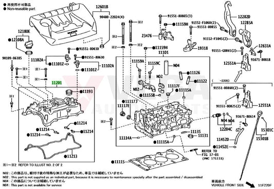 OEM Valve Cover G16E-GTS to suit Toyota GR Yaris / Corolla 11201-18020 - Vega Autosports