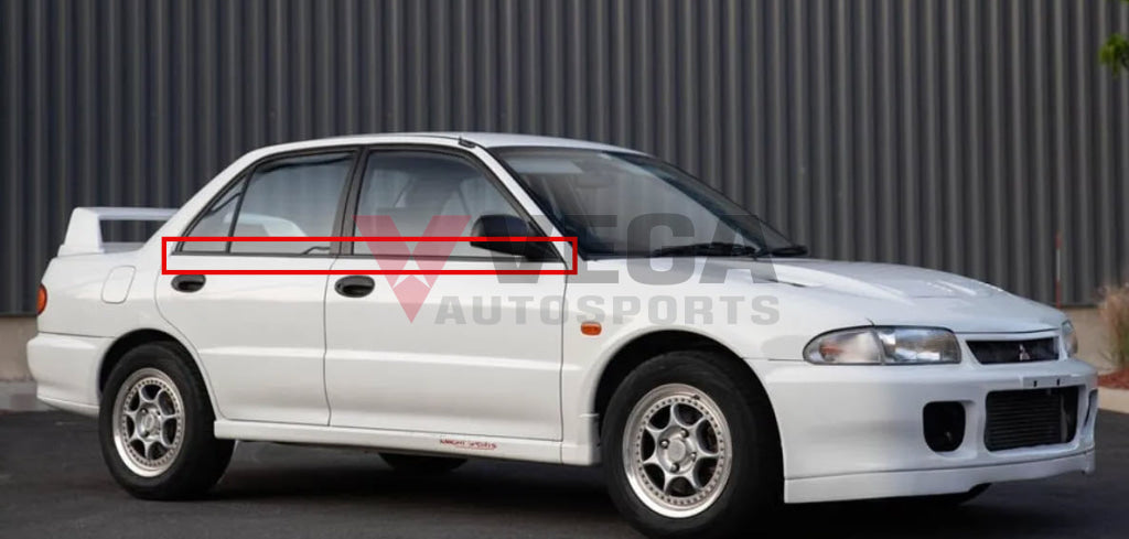 Outer Belt Mould Set (4-piece) to suit Mitsubishi Lancer Evolution 1 / 2 / 3 Body Mouldings / Seals