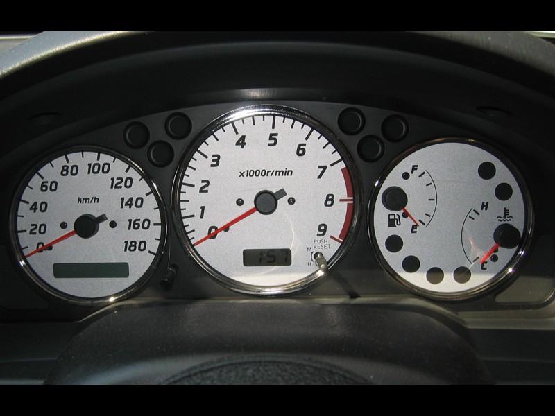 Instrument Cluster Panel (Black, Plated Rings) to suit Nissan Silvia S15 - Vega Autosports