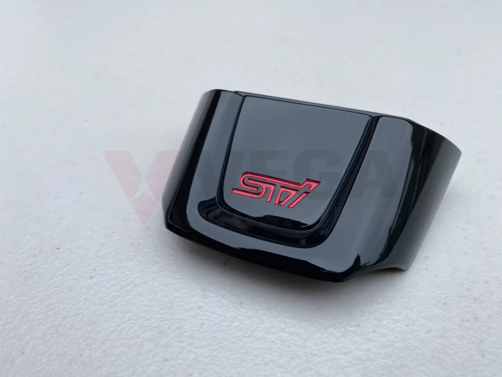 Piano Black Lower Steering Wheel Trim w/ STI Logo to suit Subaru WRX STI VAF - Vega Autosports