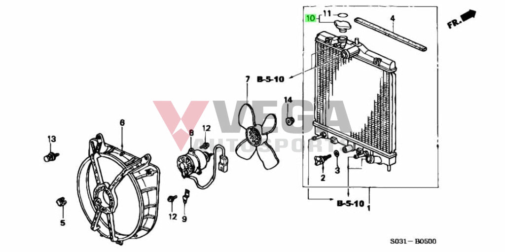 Radiator Cap (Oem) To Suit Most Honda Factory Radiators 19045-Paa-A01 Cooling