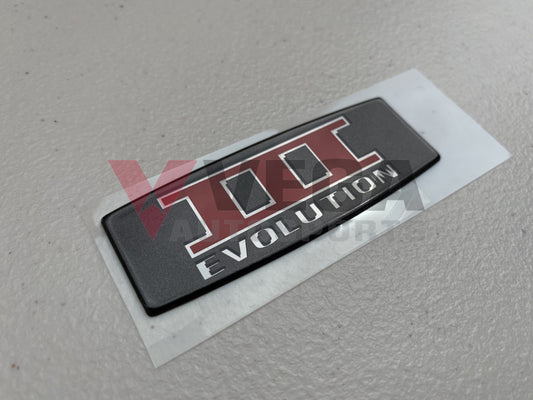 Rear Boot Emblem 'Evolution III' to suit Mitsubishi Lancer Evolution 3 / CE9A - Vega Autosports