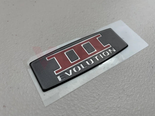 Rear Boot Emblem 'Evolution III' to suit Mitsubishi Lancer Evolution 3 / CE9A - Vega Autosports