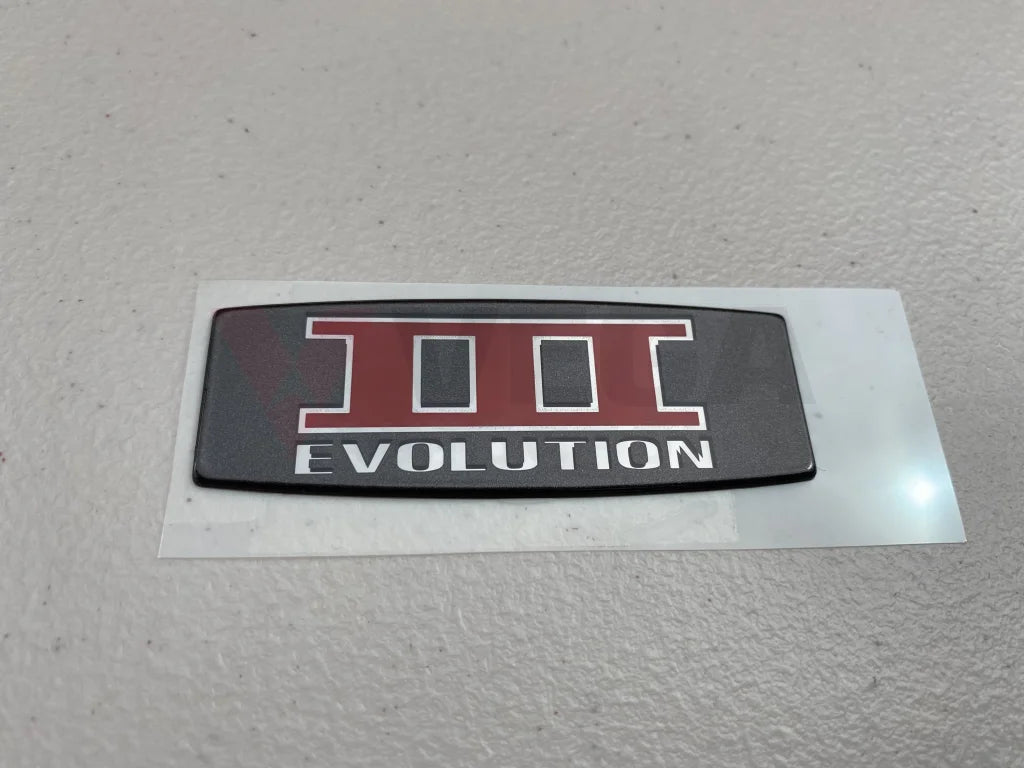 Rear Boot Emblem 'Evolution III' to suit Mitsubishi Lancer Evolution 3 / CE9A - Vega Autosports