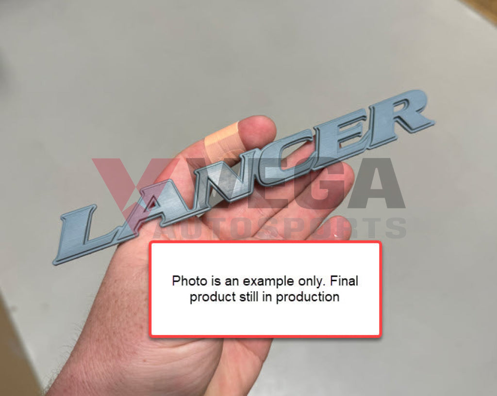 Rear ’Lancer’ Emblem to suit Mitsubishi Lancer Evolution 6 & 6.5 TME *EOI* MR108637 Emblems Badges and Decals