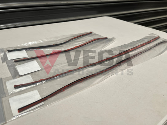 Rear Overfender Seal Set (4-Piece) Black - Rhs & Lhs To Suit Mitsubishi Lancer Evolution 5 / 6 6.5