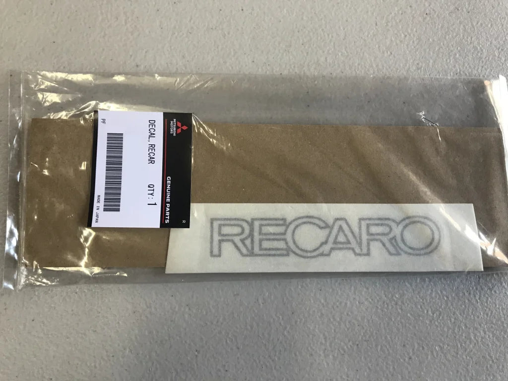 "Recaro" Decal to suit Mitsubishi Lancer Evolution 7-9 CT9A - Vega Autosports