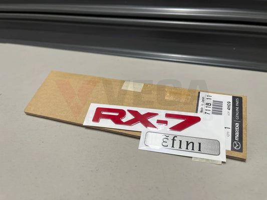 ’Rx7 Efini’ Red Decal (F10051711B11) To Suit Mazda Rx7 Fd3S 93-99 Emblems Badges And Decals