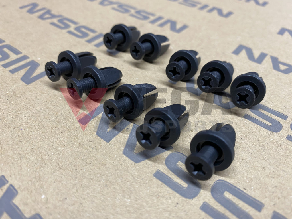 Scuff Plate Clip Set (10 piece) to suit Nissan Skyline R32 GTR / GTST, Silvia S13, 180sx and Fairlady Z32 - Vega Autosports