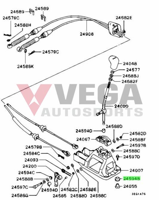 Shifter Base Bushing to suit Mitsubishi Lancer Evolution 4 - 9 MR103559 Gearbox and Transmission
