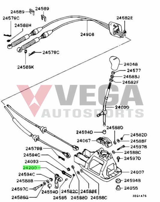 Shifter Gear Select Lever to suit Mitsubishi Lancer Evolution 7 / 8 / 9 (5-Speed) MR246298 Gearbox and Transmission