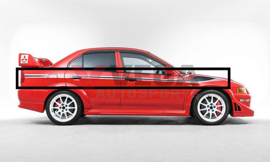 Side Strip Decal Rhs To Suit Mitsubishi Lancer Evolution 6.5 Tme Cp9A Sngf2 Emblems Badges And