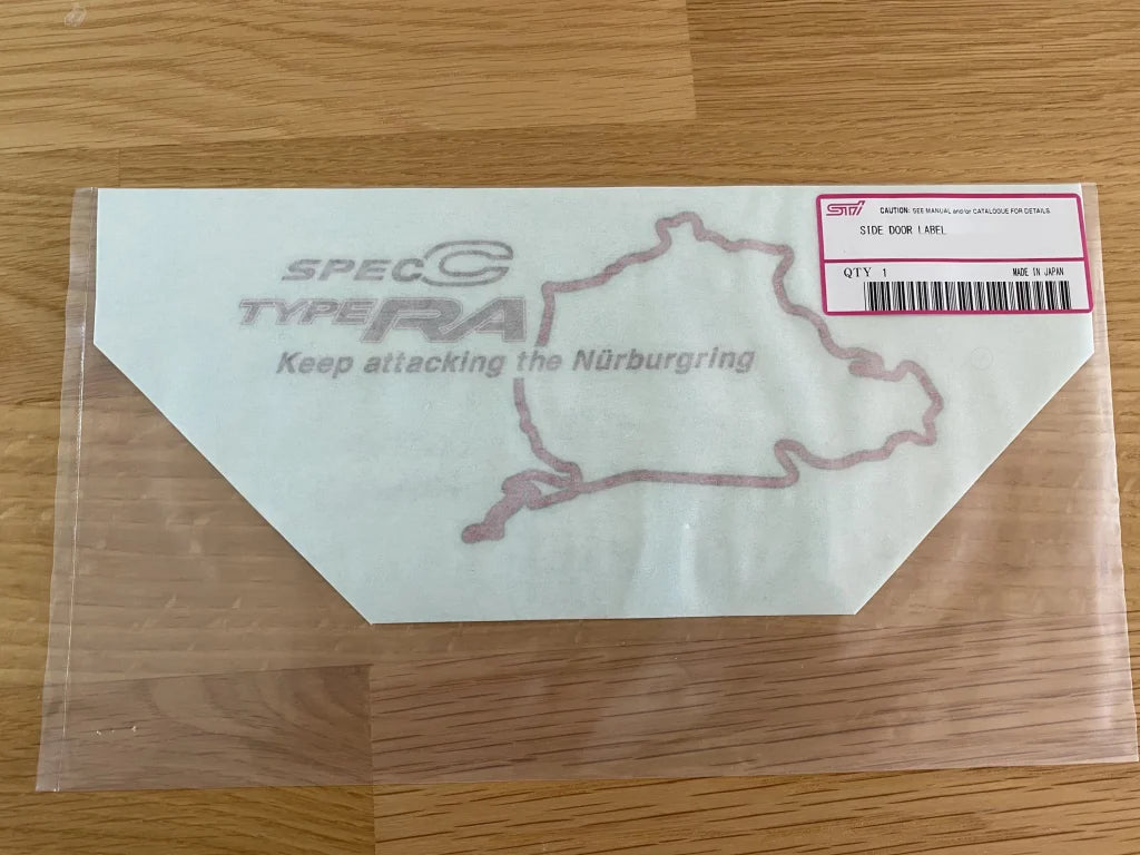 “Spec C Type RA" Decal to suit Subaru Impreza WRX STI GD, GG 2000 - 2007 - Vega Autosports