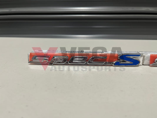 Spec S Chrome Side Badge Set (2-Piece) To Suit Nissan Silvia S15 78896-85F01 Emblems Badges And
