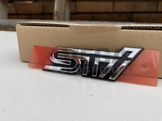 Sti Rear Emblem Badge Chrome To Suit Subaru Legacy S401 Emblems Badges And Decals