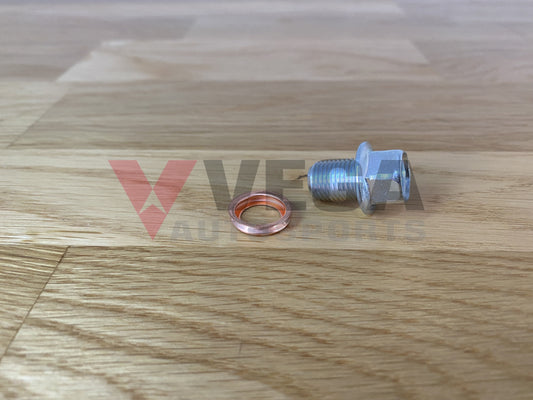 Sump Drain Plug And Crush Washer To Suit Nissan Skyline R32 / R33 R34 Models (All) Engine