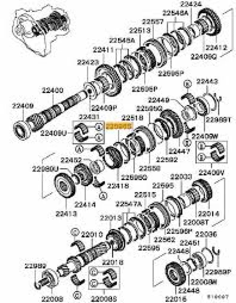 Synchro / Baulk Ring 5th Gear to suit Mitsubishi Lancer Evolution 5 - 7 5-Speed MN168937 Gearbox and Transmission