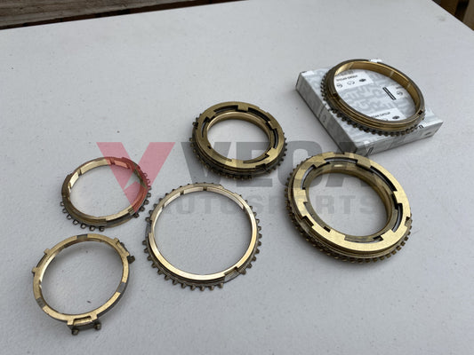 Synchroniser Ring Set (1st to 5th plus Reverse) to suit Nissan Skyline R33 GTR Series 3 Gearbox - Vega Autosports
