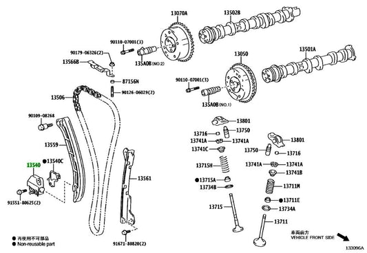 Timing Chain Tensioner G16E-GTS to suit Toyota GR Yaris / Corolla 13540-18010 - Vega Autosports