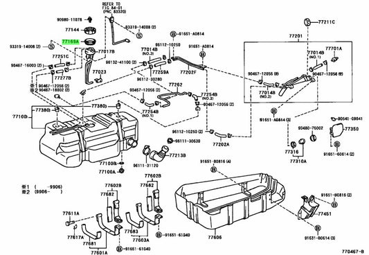 Fuel Hanger O-Ring Gasket to suit Toyota Supra MK4 JZA80 77169-14030