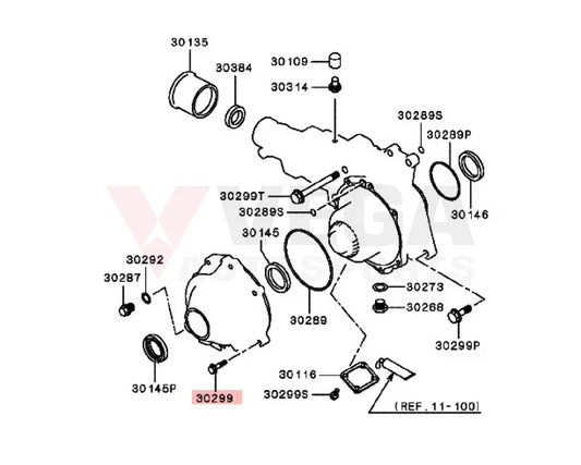 Transfer Case Bolt M8x35 to suit Mitsubishi Lancer Evolution 4 - 9 MF140231 - Nuts / Bolts / Screws