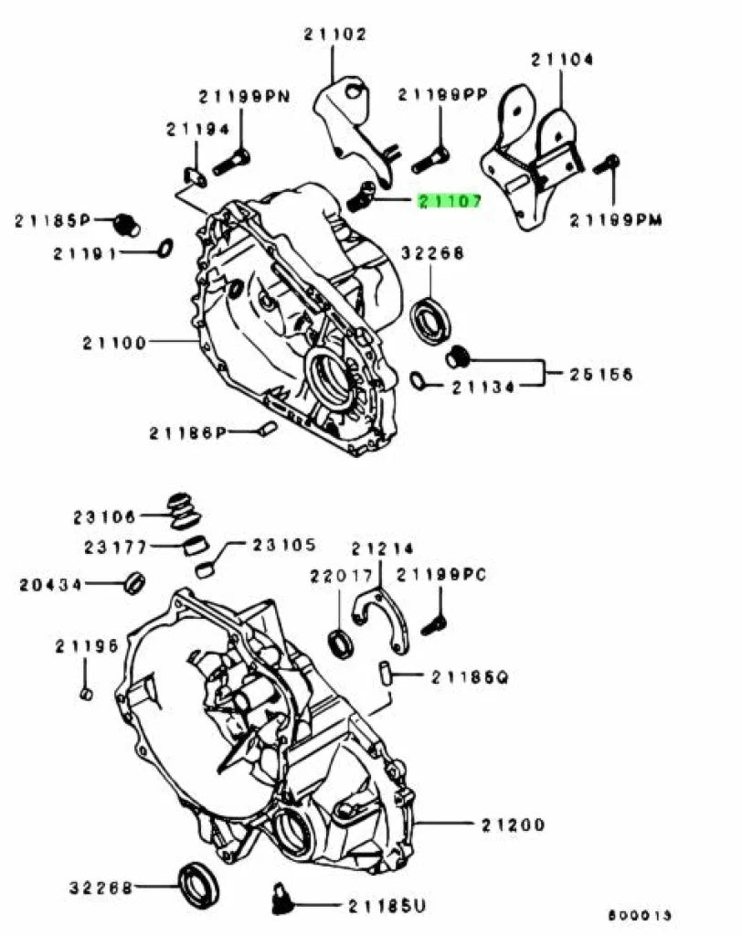 Transmission Case (Mt) Breather To Suit Mitsubishi Lancer Evolution 5 - 10 Md733296 Gearbox And