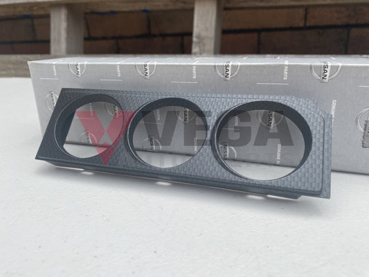 Triple DIN Gauge Escutcheon Assembly to suit Nissan Skyline R33 GTR - Vega Autosports