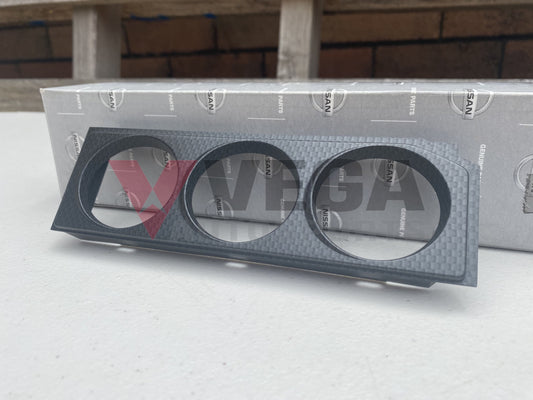 Triple DIN Gauge Escutcheon Assembly to suit Nissan Skyline R33 GTR - Vega Autosports