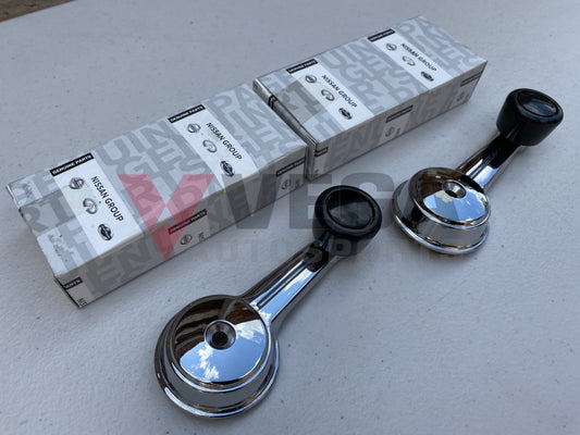Window Regulator Handle Set (Black) to suit DATSUN 1200 B110 Ute Sunny - Vega Autosports