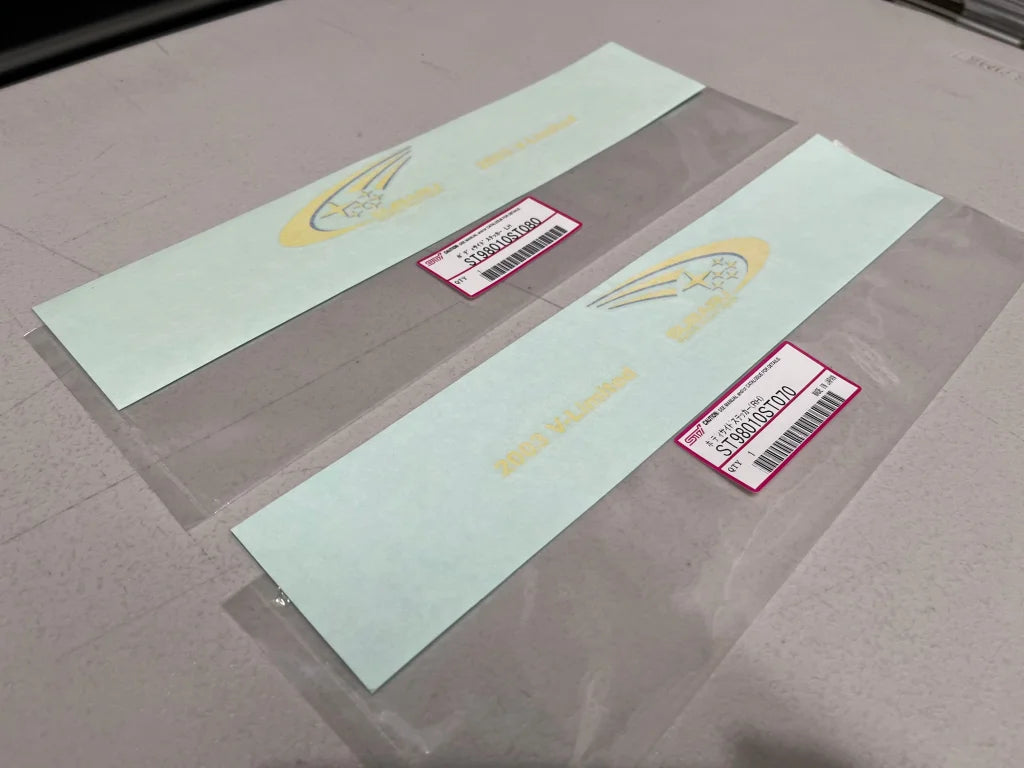'2003 V-Limited' Door Decal Set RHS & LHS to suit Subaru WRX STI GDB V-Limited - Vega Autosports