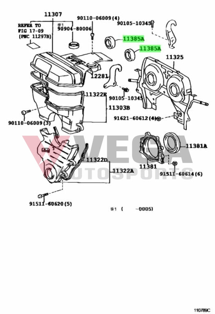 2Jz Cam Seal (Pair) To Suit Toyota Supra Jza80 90311-40020 Engine
