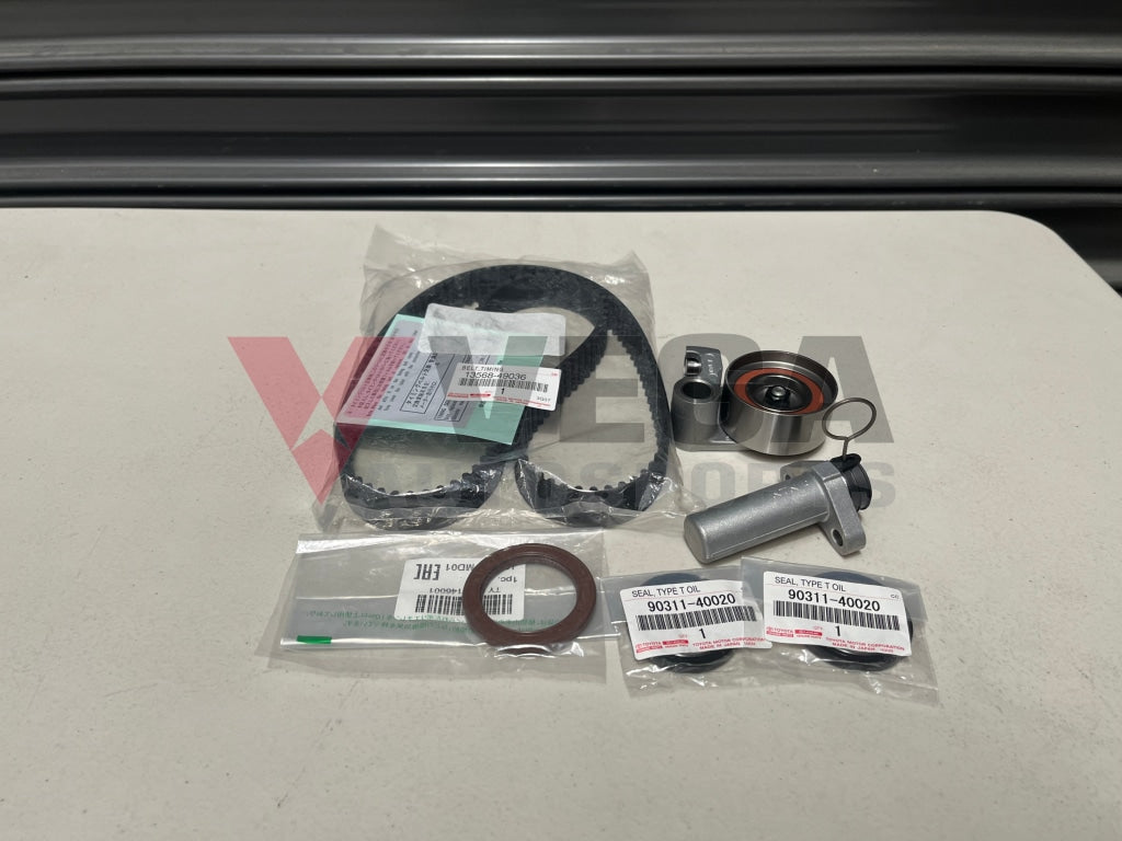 2Jz Timing Belt Kit (Genuine Toyota) 13568-49036 / 13505-46041 90311-46001 90311-40020 13540-46030