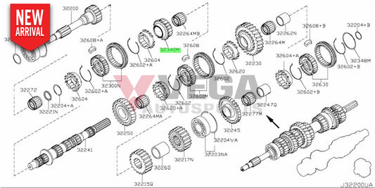 6Th Gear Assembly To Suit Nissan 370Z Z34 2014~Onwards 32340 - Cd40C Cd009/Cd00A Gearbox And