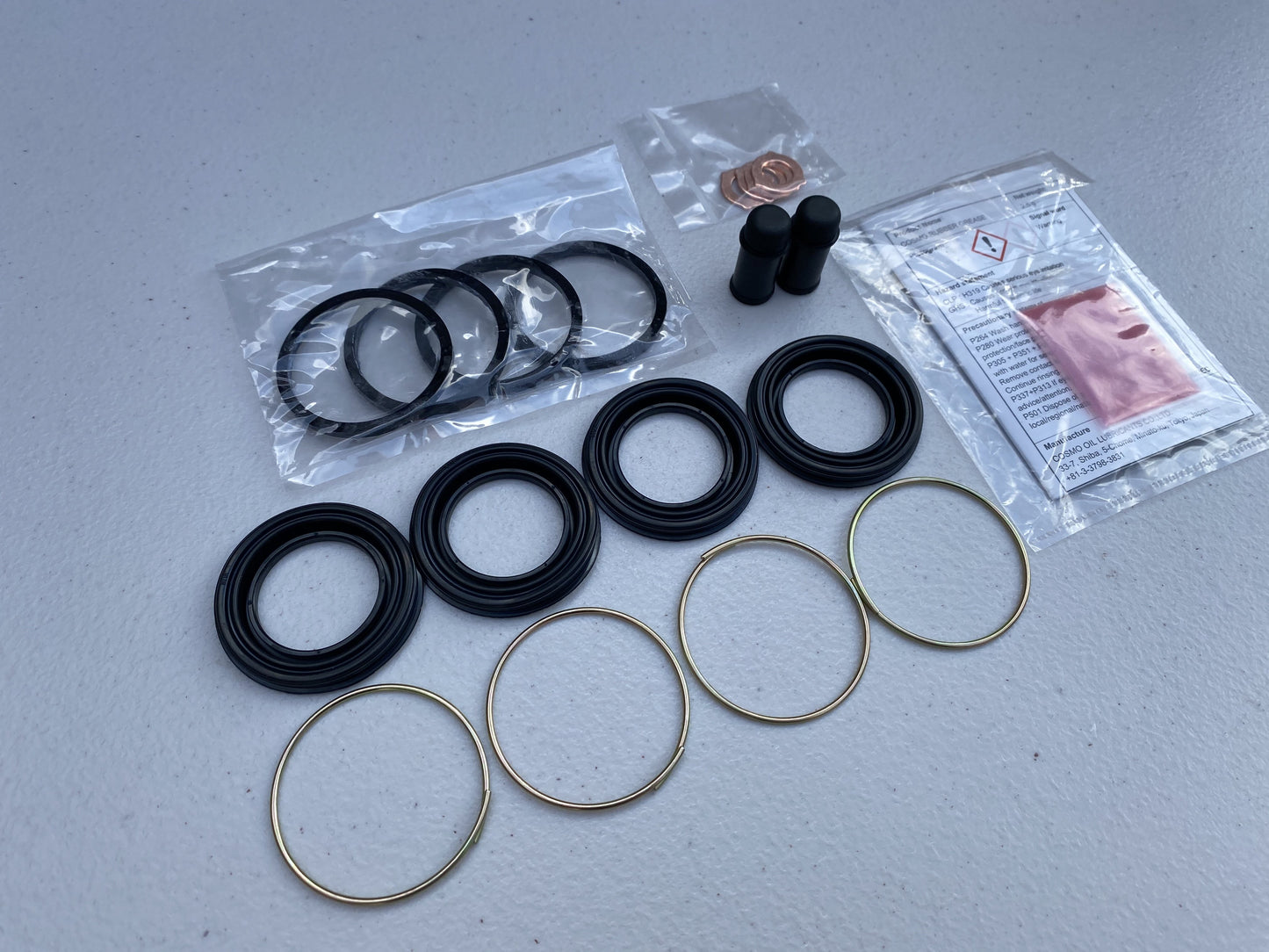 Rear Brake Caliper Overhaul Kit to suit Toyota Supra JZA80 MK4 - Vega Autosports