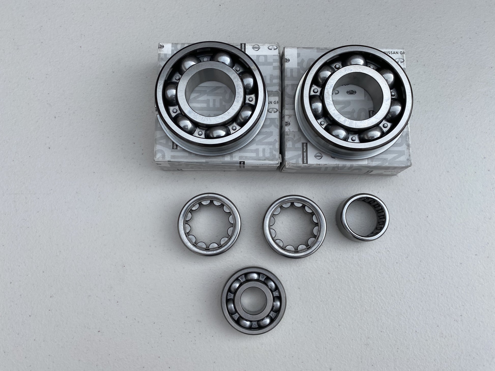 Gearbox Main shaft and Counter shaft Bearing Set (6-piece) to suit Nissan Skyline R32 / R33 GTR RB26, RB25 and Z32 Gearbox - Vega Autosports