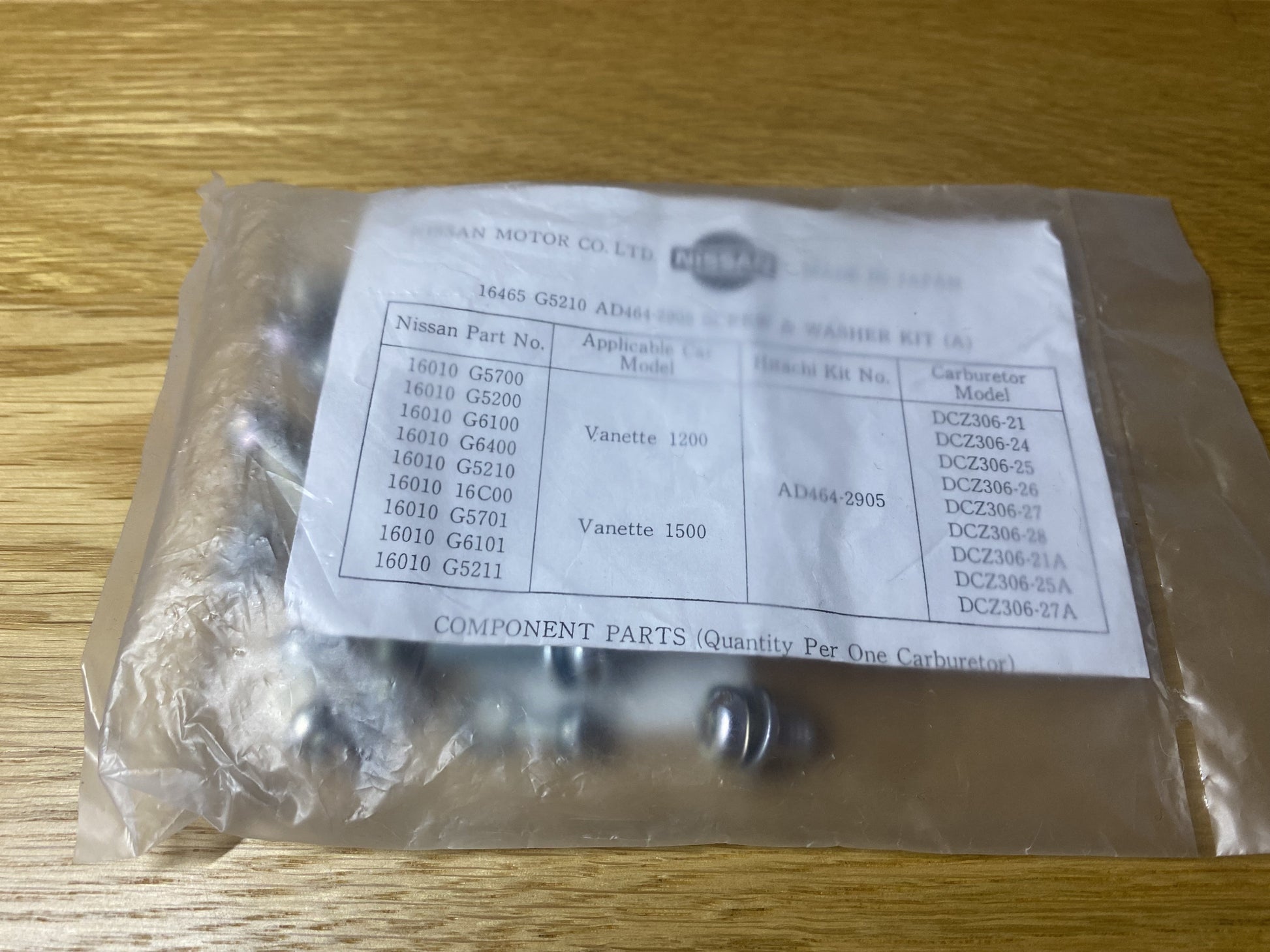 Carburetor Repair Screw Kit To Suit Datsun 1200 Ute Late 8910 C120 C22 B122 16465-G5210 Engine