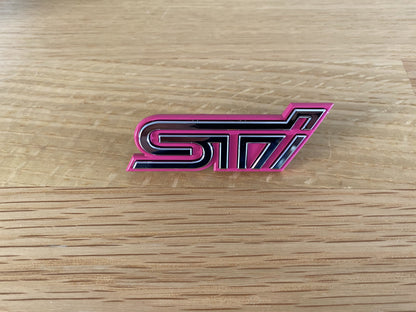 "STI" Front Grille Badge Emblem Ornament to suit Subaru Impreza WRX 2001 - 2004 - Vega Autosports