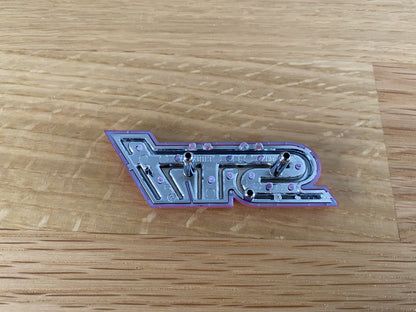 "STI" Front Grille Badge Emblem Ornament to suit Subaru Impreza WRX 2001 - 2004 - Vega Autosports