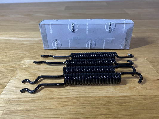 Front Brake Shoes Return Spring Set (4-Piece) To Suit Datsun 1200 Ute 10.1975 - 10.1989 Brakes