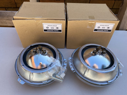 Headlight Set RHS/LHS to suit Datsun 1200 B120 Ute 10.1975-10.1989 - Vega Autosports
