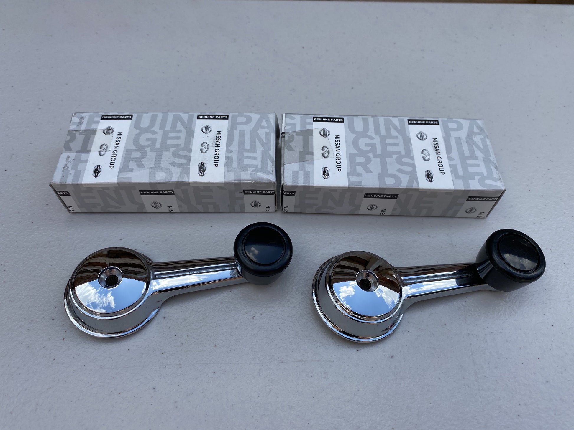 Window Regulator Handle Set (Black) to suit DATSUN 1200 B110 Ute Sunny - Vega Autosports