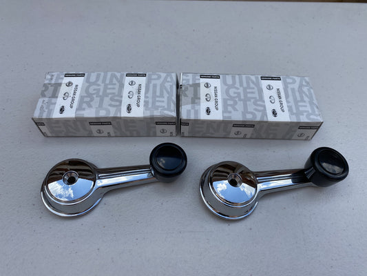 Window Regulator Handle Set (Black) to suit DATSUN 1200 B110 Ute Sunny - Vega Autosports